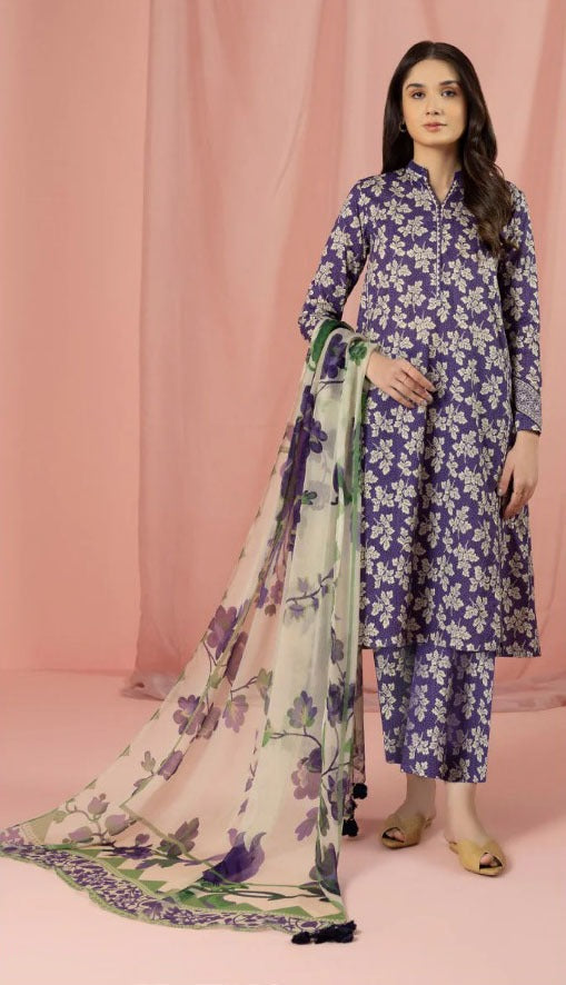 Sapphire Lawn 3 Pieces Floral Casual Wear| Summer 24