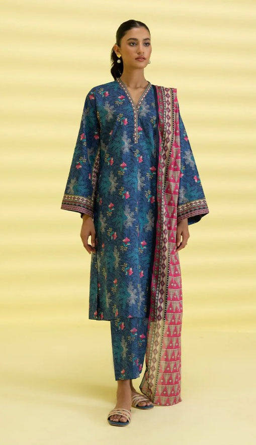 Sapphire Lawn 3 Pieces Unstitched Casual Wear| Summer 24